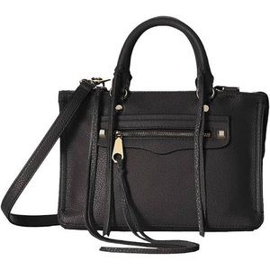 Rebecca Minkoff Micro Regan Leather Satchel - BLK
